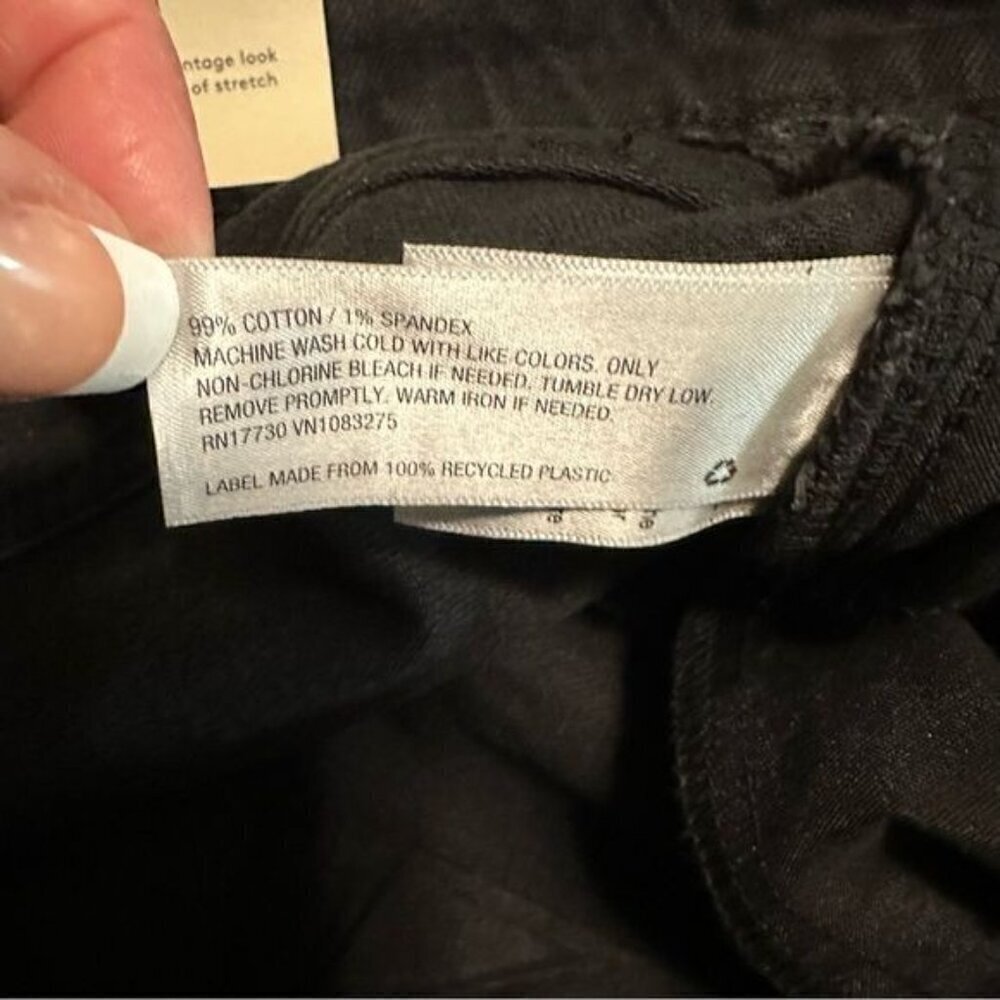 Women's High-Rise Vintage Straight Jeans Universal Thread Black 24 - Picture 13 of 14